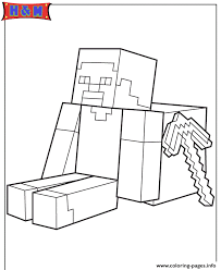 There are tons of great resources for free printable color pages online. Steve Sitting With Minecraft Weapon Coloring Pages Printable