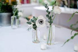 Anemone Bud Vases Wedding Floral Centerpieces Bud Vases Wedding Bud Vase Centerpiece