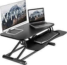 ( 4.1 ) out of 5 stars 276 ratings , based on 276 reviews current price $39.99 $ 39. Vivo Standing 32 Inch Desk Converter Height Adjustable Riser Sit To Stand Dual Monitor And Laptop Workstation With Wide Keyboard Tray Black Desk V000k Latest Smartphone