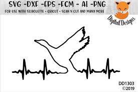 Free svg image & icon. Duck Hunting Ekg Heartbeat Svg 207456 Cut Files Design Bundles