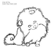 Pomeranian Puppy Coloring Page Puppy Coloring Pages Dog Line Drawing Dog Line