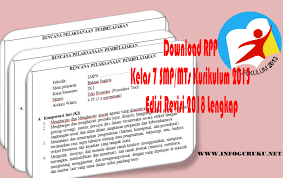 √ download silabus bahasa indonesia kelas 8 terbaru 2021 Download Rpp Kelas 7 Smp Mts Kurikulum 2013 Edisi Revisi 2018 Lengkap Infoguruku