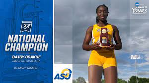 More above normal days in the triple digits are in the forecast with plenty of sun. Ncaa Division Ii Auf Twitter Congratulations To Daisy Osakue Of Angelo State She Is The 2018 D2tf Women S Discus National Champion