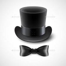 Vintage Top Hat And A Bow Tie Vector Illustration Top Hat Vintage Tops Vector Illustration