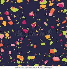 Terrazzo Seamless Pattern Colorful Vector Texture Of Mosaic Floor Seamless Patterns Mosaic Flooring Textured Background