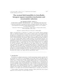 Pdf The Normal Field Instability In Ferrofluids Hexagon Square Transition Mechanism And Wavenumber Selection