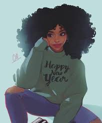 Anime long hair how to draw anime hair manga hair anime curly hair anime drawings anime hair drawing reference and sketches for artists. 190 Anime Curly Hair Girls Ideas In 2021 Black Girl Art Black Women Art Afro Art