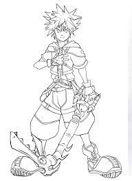 Also see the category to find more coloring sheets to print. Sora From Kingdom Hearts Coloring Page Free Printable Coloring Pages For Kids