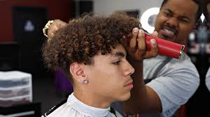 Full Length 24min Haircut Tutorial Mid Fade Curly Top Crispy Edge Up Youtube