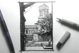 Pin On Pen And Ink Drawing Sketches