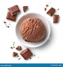 Skål på chokladglass scoop fotografering för bildbyråer. Bild av ovanför -  222874435