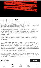 Arrange worldwide shipping yourself (go down to your local post office or purchase a shipping label through a third party etc) ' ship with depop dropoff ': Depop Raising Their Shipping Prices Again Depop