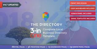 Admin templates are web pages used to make the user interface of a web application's backend. Free Download The Directory Directory Listing Template