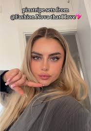 Heidy Pinstripe Vest Pant Set Fashion Nova