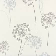 Rasch Tapete Deco Chic 2015 728309 Floral Weiss Grau Metallic Tapeten Tapete Blumen Wandfarbe