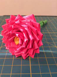 Cut petals on the duct tape strip and wrap it around a bud. Duct Tape Flower Pen 7 Steps Instructables