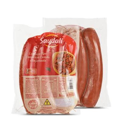 Linguiça Saudali Calabresa Cozida e Defumada 500g 3 Unidades - Rede Super Líder de Supermercados - Rede Super Líder de Supermercados