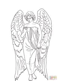 Guardian Angel Coloring Page From Church Category Select From 27571 Printable Crafts Of Cartoons Angel Coloring Pages Nativity Coloring Pages Coloring Pages