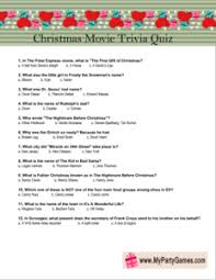 Large selection of free printable movie trivia questions and answers,. Free Printable Christmas Movie Trivia Quiz Game Christmas Movie Trivia Movie Trivia Quiz Christmas Trivia For Kids