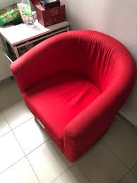 Thankfully, ikea is filled with the best sofas for seriously lazy lounging, and they're all stylish and affordable, too. Red Sofa Ikea Tullsta Armchair Single Sofa Furniture Sofas On Carousell