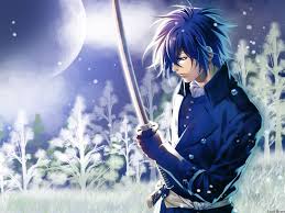 Anime boy red hair red eyes image 463596 on favim com. Anime Boy Blue Hair Wallpapers Wallpaper Cave