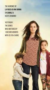 #Italia 🇮🇹 , La Forza di una Donna conquista i cuori su Canale 5!, Con  1.952.000 telespettatori e il 20,15% di share, la serie continua a volare  alto! , Grazie a tutti voi che ci seguite ogni giorno ...
