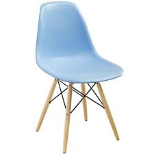 The impeccable classical armchair sits upright with its logical design and straight legs. Modern Dining Chairs Truss Light Blue Side Chair Eurway
