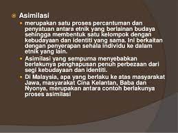 Proses asimilasi ini sudah sebati dalam masyarakat majmuk malaysia. Bab 2 Potret Hubungan Etnik