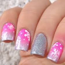 Pink Christmas Nails Pink Nails Cute Nails Christmas Nails