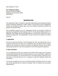 Do not speak too much about what you want. Free 11 Company Appointment Letter Examples Templates Examples