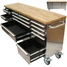 150 x 61 x 95 cm maße beine: Edelstahl Werkstattwagen Werkbank 66060 Werkzeugwagen Xxl 15 Schubladen Rollwage Eur 869 98 Picclick De