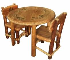 West elm's alexa round dining table is one such table. Woodcreek Bear Round Table Dining Set With 4 Chairs Northern Creek