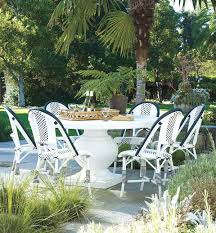 Each Of These Seven Outdoor Spaces Has Something In Common Besides Being Lovely It S My Favorite French Bistro Chair In Lot Perfect Patio Patio Outdoor Rooms