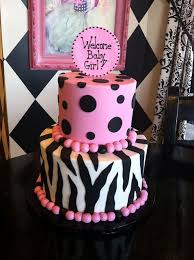 April Baby Shower Cakes Zebra Baby Showers Girl Cakes