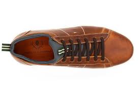 Cameron Saddle Leather Sneaker in Chestnut