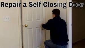 Problem caused by wooden door warping due to hot weather. Repairing A Self Closing Door Youtube