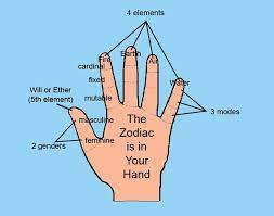The Zodiac Is In Your Hand Palmistry Palm Reading Zodiac Elements