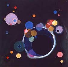kandinsky multiples cercles 1926 art abstrait bonjour kitty coloriage