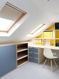 Attic Room Office Space Bespoke Fitted Furniture En 2020 Rangement Combles Chambre Enfant Deco Interieure