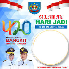 Pada kesempatan yang baik ini al maqdis ingin ber bagi logo kabupaten tegal yang bisa di download dan file berupa vector coreldraw alias dengan extensi.cdr yang tentunya sobat bisa ubah sendiri ukurannya hingga tak terbatas. Twibbon Hari Jadi Ke 420 Kabupaten Tegal Tahun 2021 Sukaoinfo