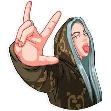 Billie Eilish Whatsapp Stickers Stickers Cloud Billie Eilish Billie Girls Cartoon Art