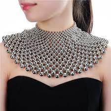 12 Colors Chunky Statement Necklace For Women Neckcklace Bib Collar Choker Pearl Necklace Maxi Jewelry Chunky Statement Necklace Choker Collar Bib Collar