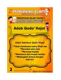 Pendidikan Islam Tahun 1 Kebersihan Amalanku Adab Qada Hajat Flip Ebook Pages 1 5 Anyflip Anyflip