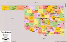 Oklahoma Map With Cities And Towns Oklahoma State Map | Usa | Maps Of Oklahoma (Ok)
