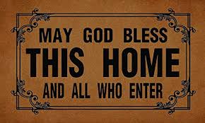Check spelling or type a new query. Funny E Mart May God Bless This Home And All Who Enter Custom Doormat Entrance Floor Mat Funny Door Mat Non Slip Rug 23 6x15 7 Inch
