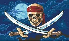 What is the name of the pirate flag? Pirates Of The Caribbean Flag Skull 5 X3 World Flag Shop