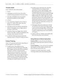 With less time spent mapping activities, gathering or creating materials, and developing assessments, teachers have time to do. Ch 14 Jackson And The Growth Of Am Democracy Timeline Answers