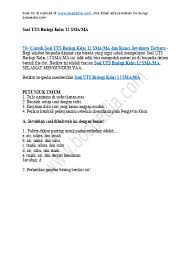 Check spelling or type a new query. Top Pdf Contoh Soal Un Biologi Sma Ma 2017 123dok Com