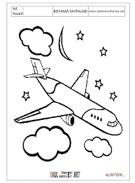 Ucak Boyama Sayfalari