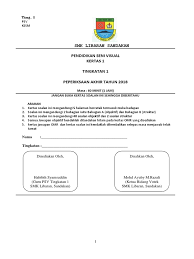 Pembelajaran di rumah (pdpr) : Peperiksaan Akhir Tahun 2019